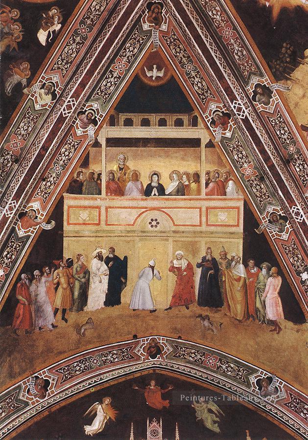 Descente du Saint Esprit Quattrocento peintre Andrea da Firenze Peintures à l'huile